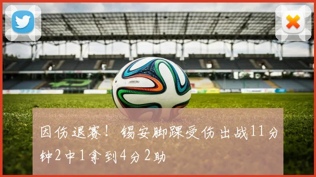因伤退赛！锡安脚踝受伤出战11分钟2中1拿到4分2助